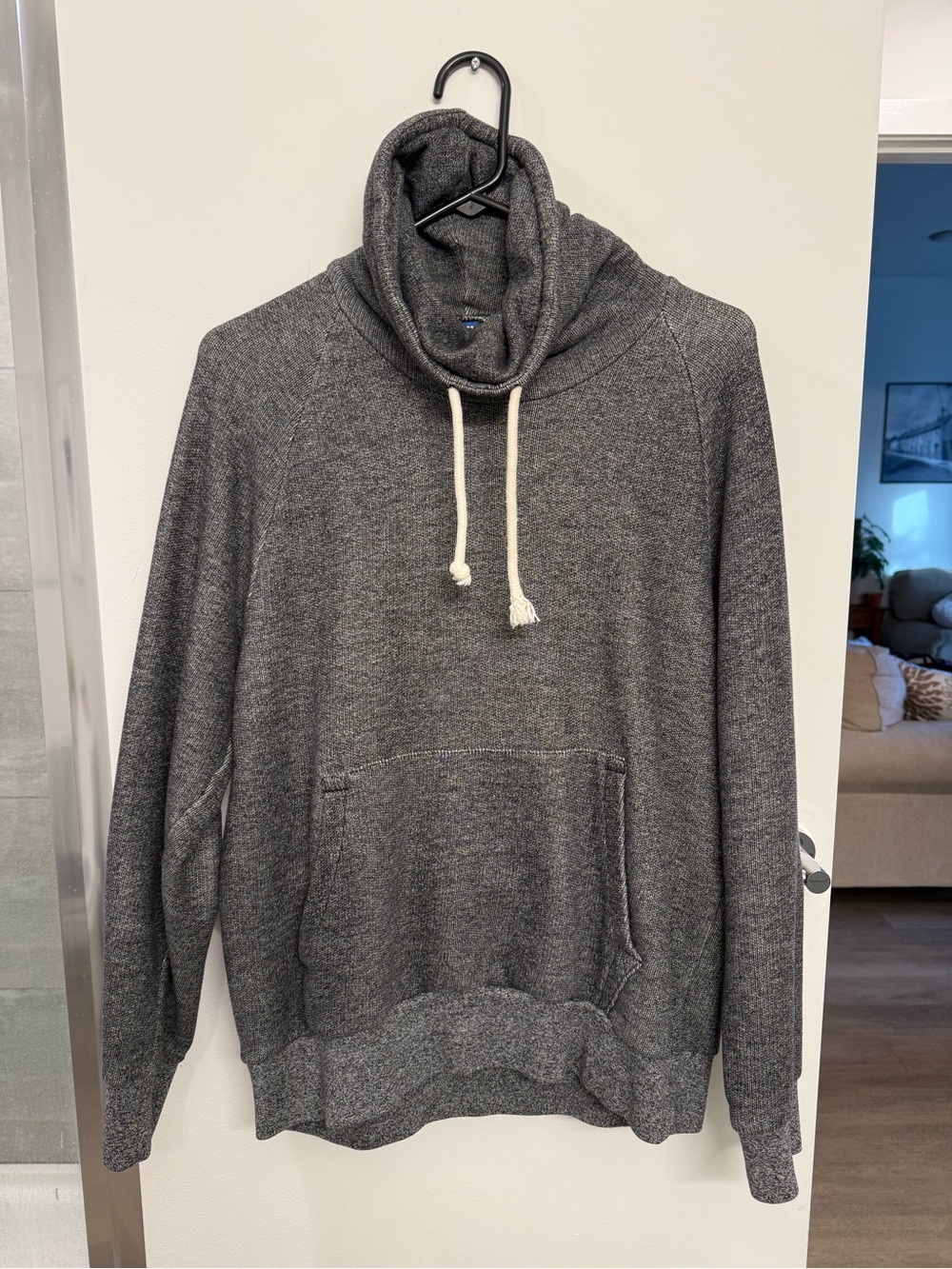 H&M Gray Heather Cowl Neck Pullover